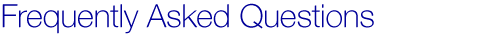 Frequently Asked Questions